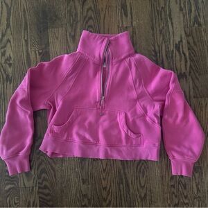 Lululemon Scuba Half Zip Hoody Sonic Pink Size XS/S